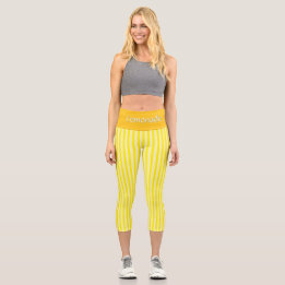 LEGGINGS CAPRI CAPRI DE ALTA ESPERA PERSONALIZADO - "LEMONADE"
