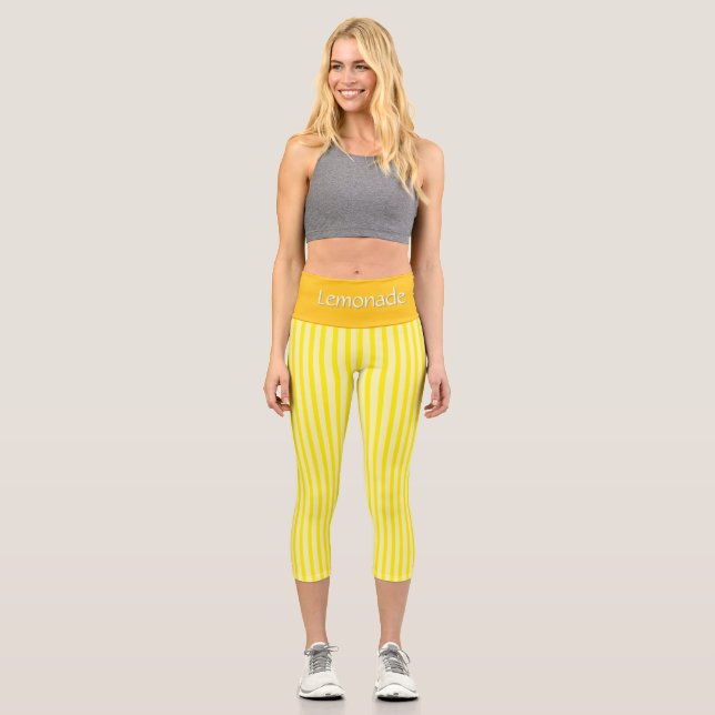 LEGGINGS CAPRI CAPRI DE ALTA ESPERA PERSONALIZADO - "LEMONADE" (Anverso)