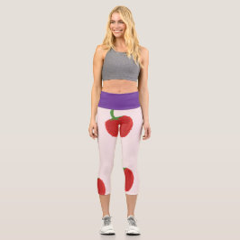 Leggings Capri capri de fresa