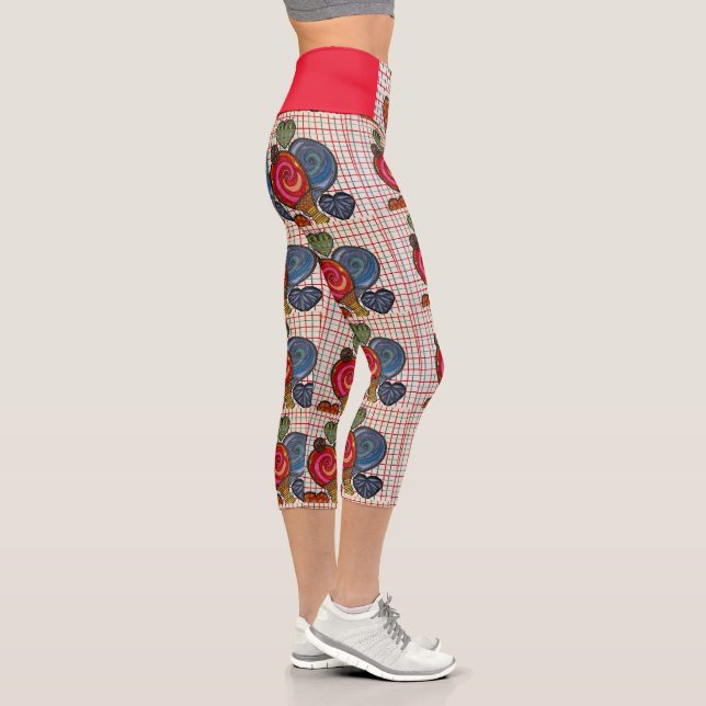 Leggings Capri Capri Pants de alta cintura para Karen (Derecha)