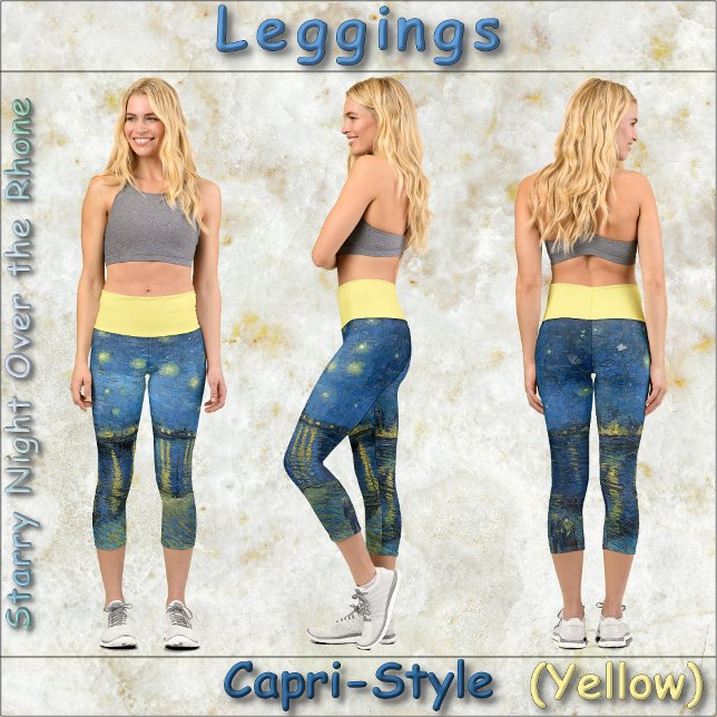 Leggings Capri CAPRI STYLE LEGGINING "Starry Night O.T.R" van Gog (Subido por el creador)