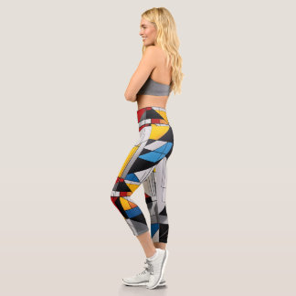 Leggings Capri Capris Bauhaus de cintura alta