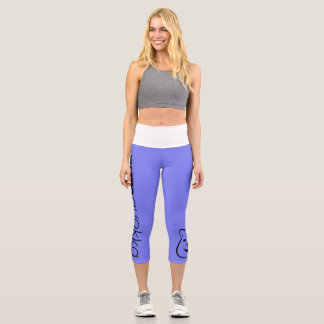 Leggings Capri Capris de alta cintura de Gymquokka