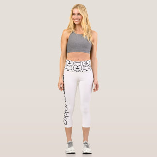 Leggings Capri Capris de alta cintura de Gymquokka