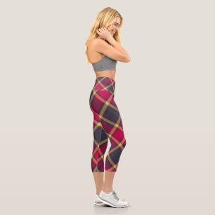 Leggings Capri Capris de alta demanda - Yoga Escocesa Tartán