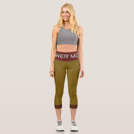 Leggings Capri Capris de alta descarga en modo de alimentación