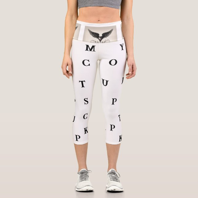 Leggings Capri Capris De Alta Descendencia: Elegante, Cómodo y Ap (Anverso)