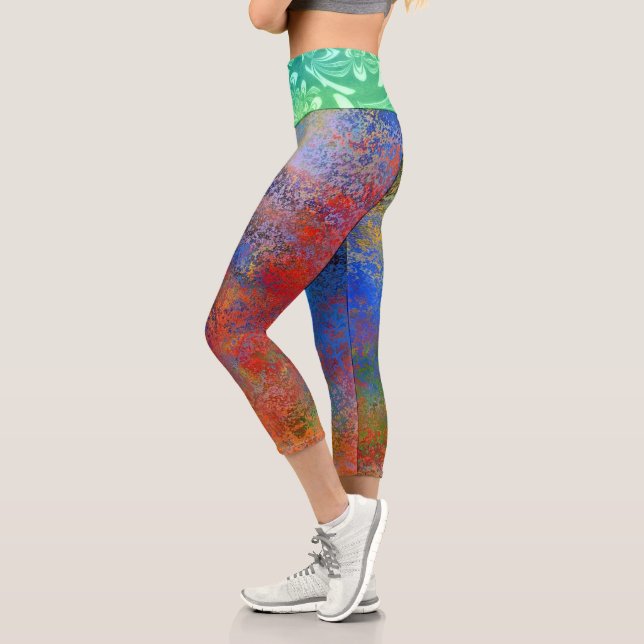 Leggings Capri Capris De Alta Desgana (Izquierda)