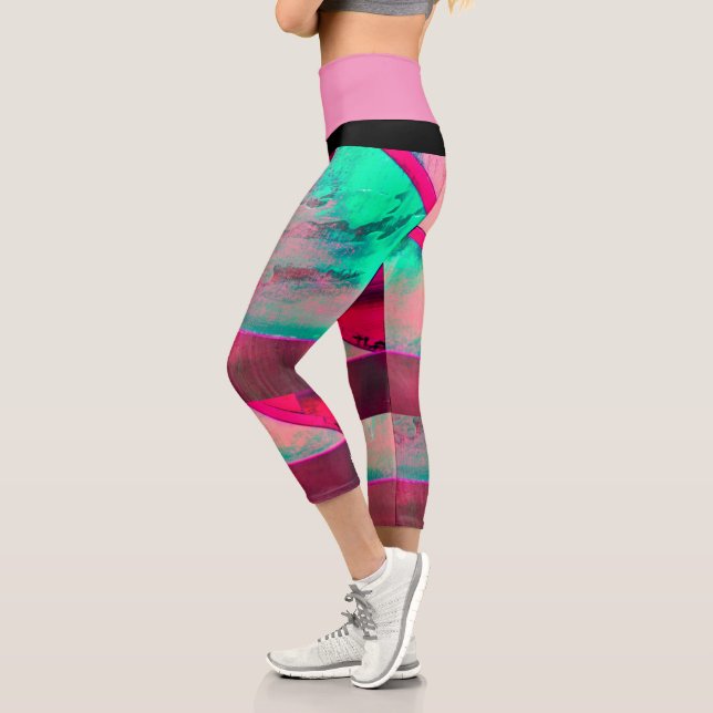 Leggings Capri Capris De Alta Desgana (Izquierda)