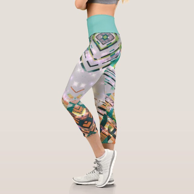 Leggings Capri Capris De Alta Desgana (Izquierda)