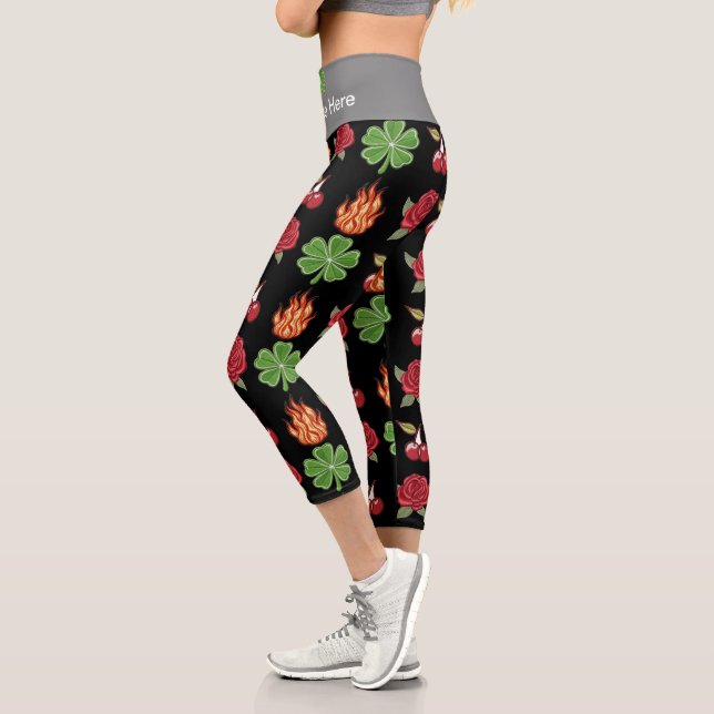 Leggings Capri Capris De Alta Desgana (Izquierda)