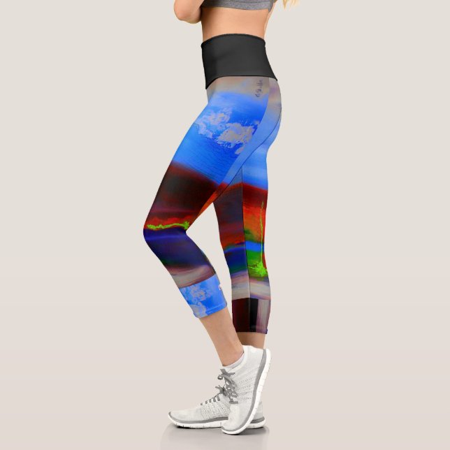 Leggings Capri Capris De Alta Desgana (Izquierda)