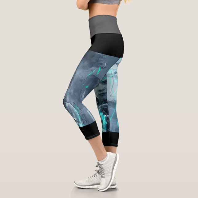 Leggings Capri Capris De Alta Desgana (Izquierda)