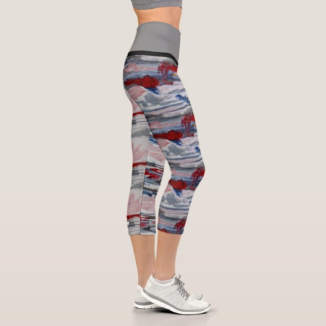 Leggings Capri Capris De Alta Desgana (Derecha)
