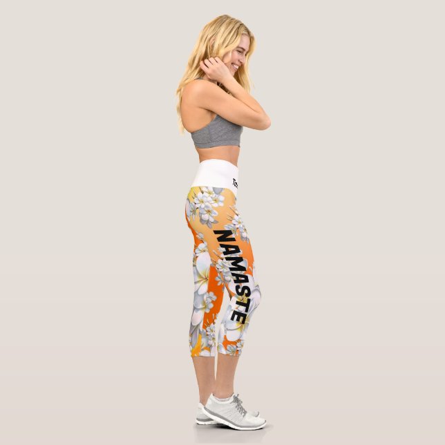 Leggings Capri Capris De Alta Desgana | Mujeres | Yoga Pants (Derecha)