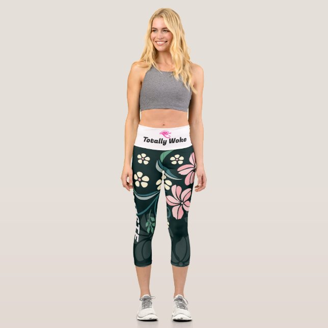 Leggings Capri Capris De Alta Desgana | Mujeres | Yoga Pants (Anverso)