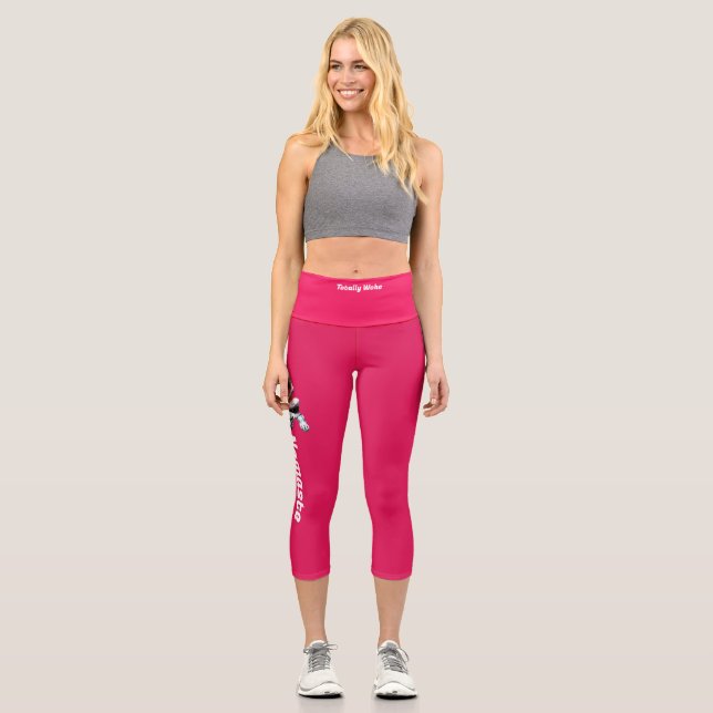 Leggings Capri Capris De Alta Desgana | Namaste | Yoga Pants (Anverso)