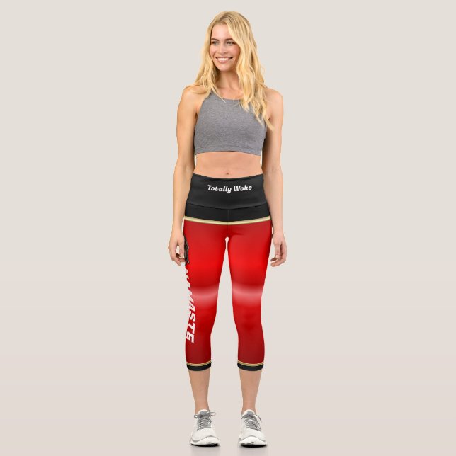 Leggings Capri Capris De Alta Desgana | Namaste | Yoga Pants (Anverso)