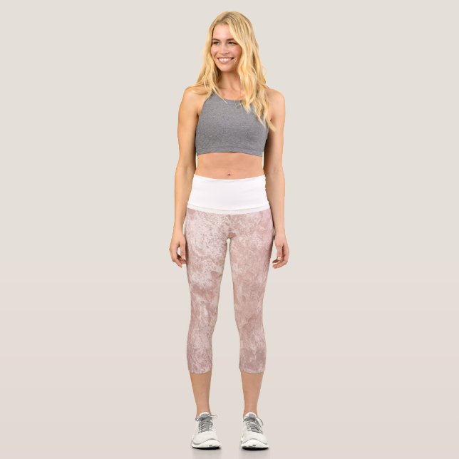 Leggings Capri Capris de alta destreza textual (Anverso)