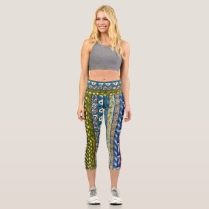 Leggings Capri Capris de alto derroche por Laurie Petersen