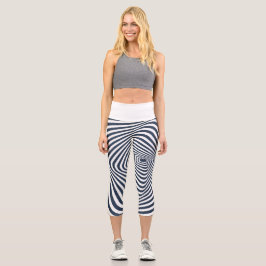 Leggings Capri Capris De Alto Desagüe - A Través Del Túnel