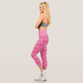 Leggings Capri Capris de alto deseo - REBEL