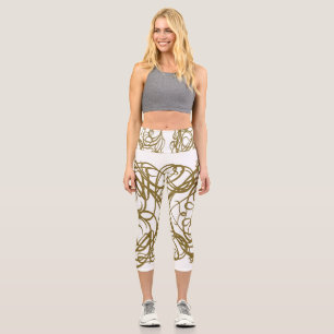 Leggings Capri Capris de Art High Waisted