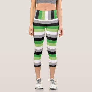 Leggings Capri Capris de bandera romántica