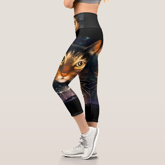 Leggings Capri Capris de cintura alta (Izquierda)