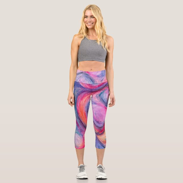 Leggings Capri Capris de cintura alta (Anverso)