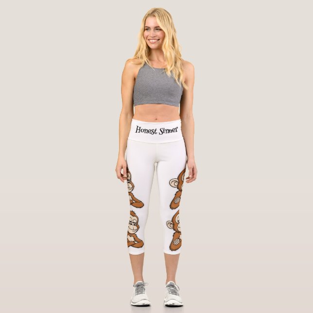 Leggings Capri Capris de cintura alta (Anverso)