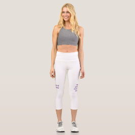 Leggings Capri Capris de cintura alta