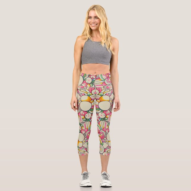 Leggings Capri Capris de cintura alta (Anverso)