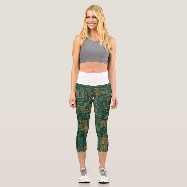 Leggings Capri Capris de cintura alta (Anverso)