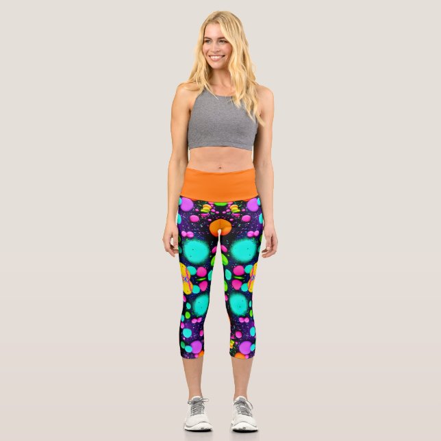 Leggings Capri Capris de cintura alta (Anverso)
