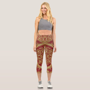 Leggings Capri Capris de cintura alta