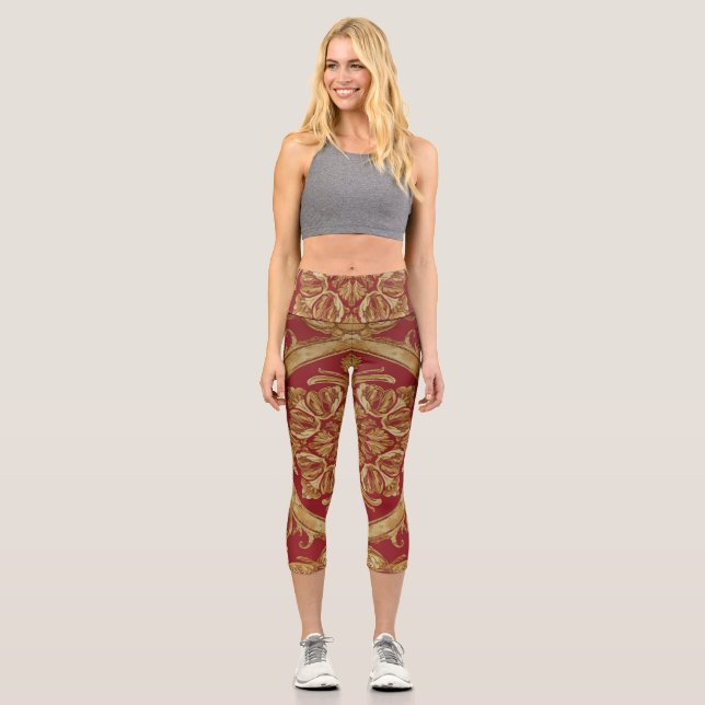 Leggings Capri Capris de cintura alta (Anverso)