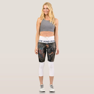 Leggings Capri Capris de cintura alta
