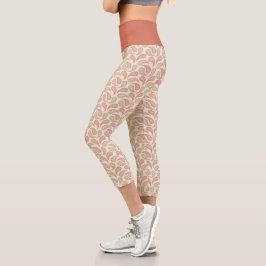 Leggings Capri Capris de cintura alta con estampado de cachemira