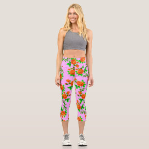 Leggings Capri Capris de cintura alta Hechos a medida con cuidado