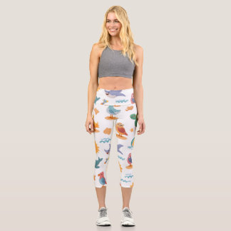 Leggings Capri Capris de cintura alta listos para vacaciones rega