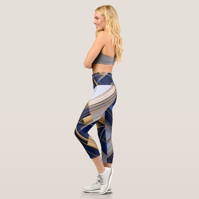 Leggings Capri Capris de cintura alta Midnight Luxe (Izquierda)