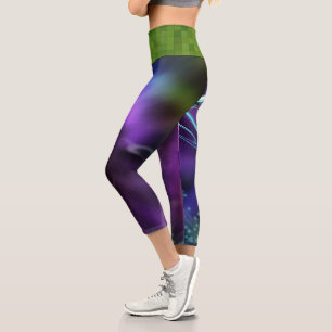 Leggings Capri Capris de cintura alta Zazzle_Growshop.
