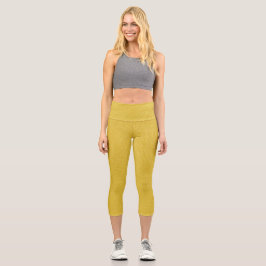 Leggings Capri Capris de cuero amarillo (similar)