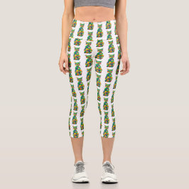 Leggings Capri Capris de gato arco iris