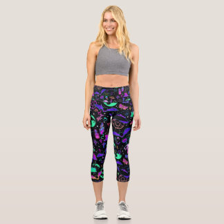 Leggings Capri Capris de Halloween de alto derroche