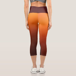 Leggings Capri Capris de la leyenda de color amarillo ocmbre nara