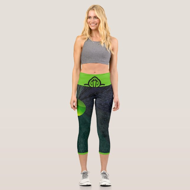 Leggings Capri Capris de yoga de alta calidad, (Anverso)