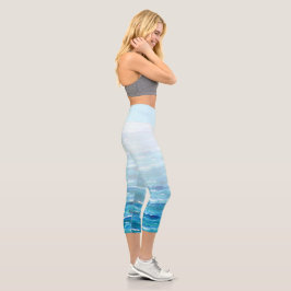 Leggings Capri Capris de yoga de alta calidad costera