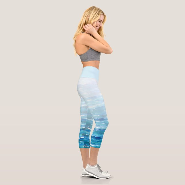 Leggings Capri Capris de yoga de alta calidad costera (Derecha)